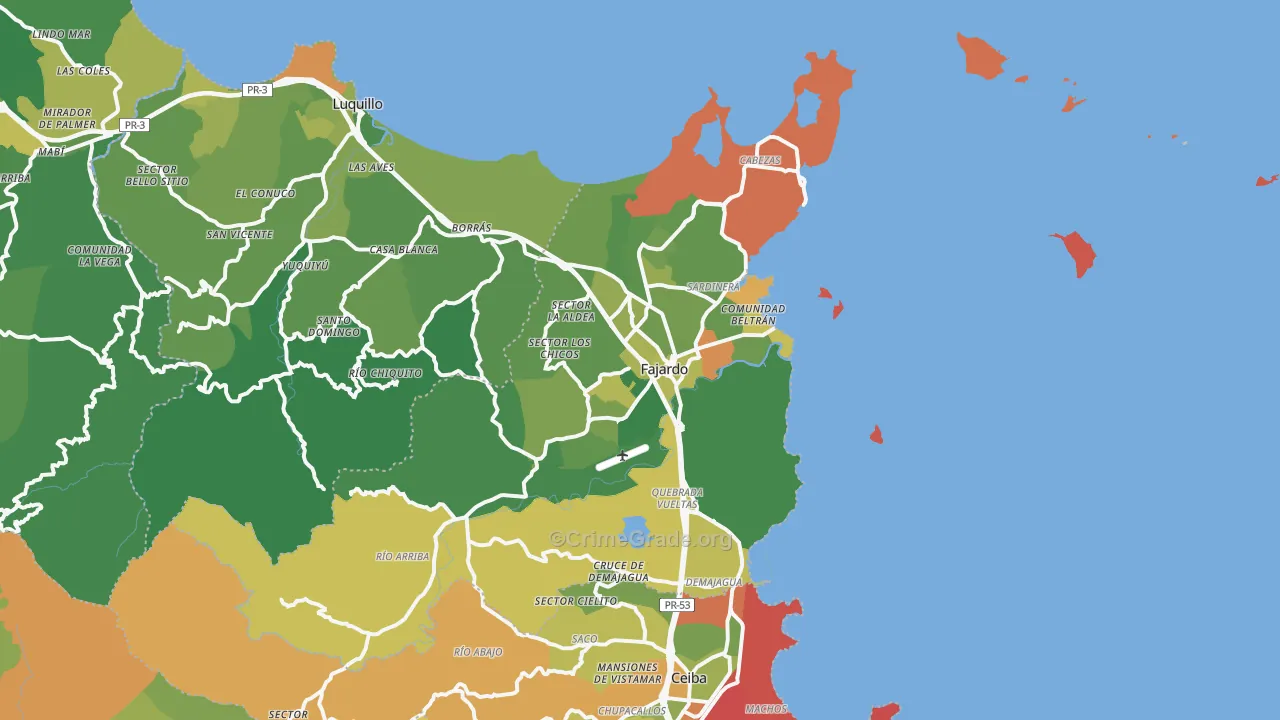 00738, PR Map of Drug-Related Crime Rates