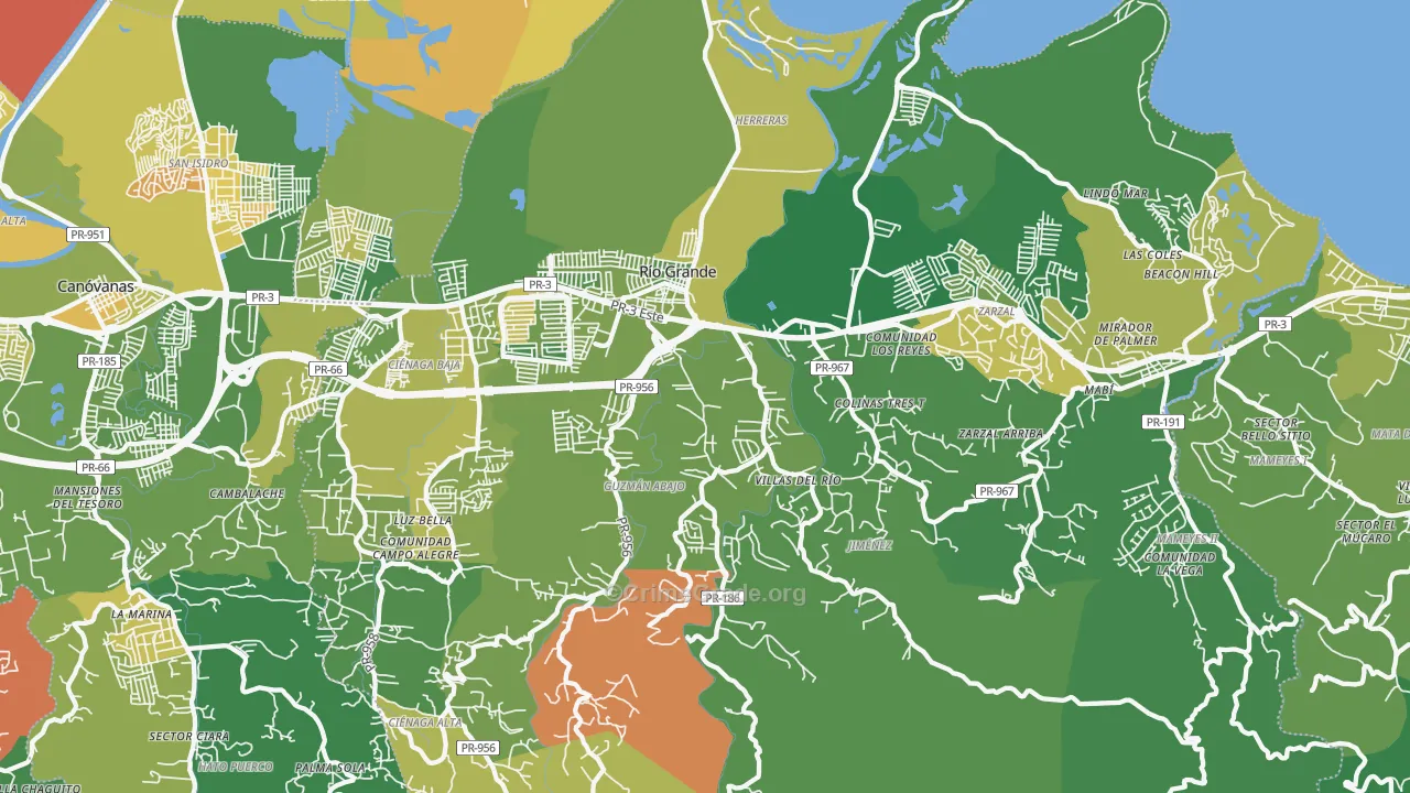 00745, PR Map of Drug-Related Crime Rates