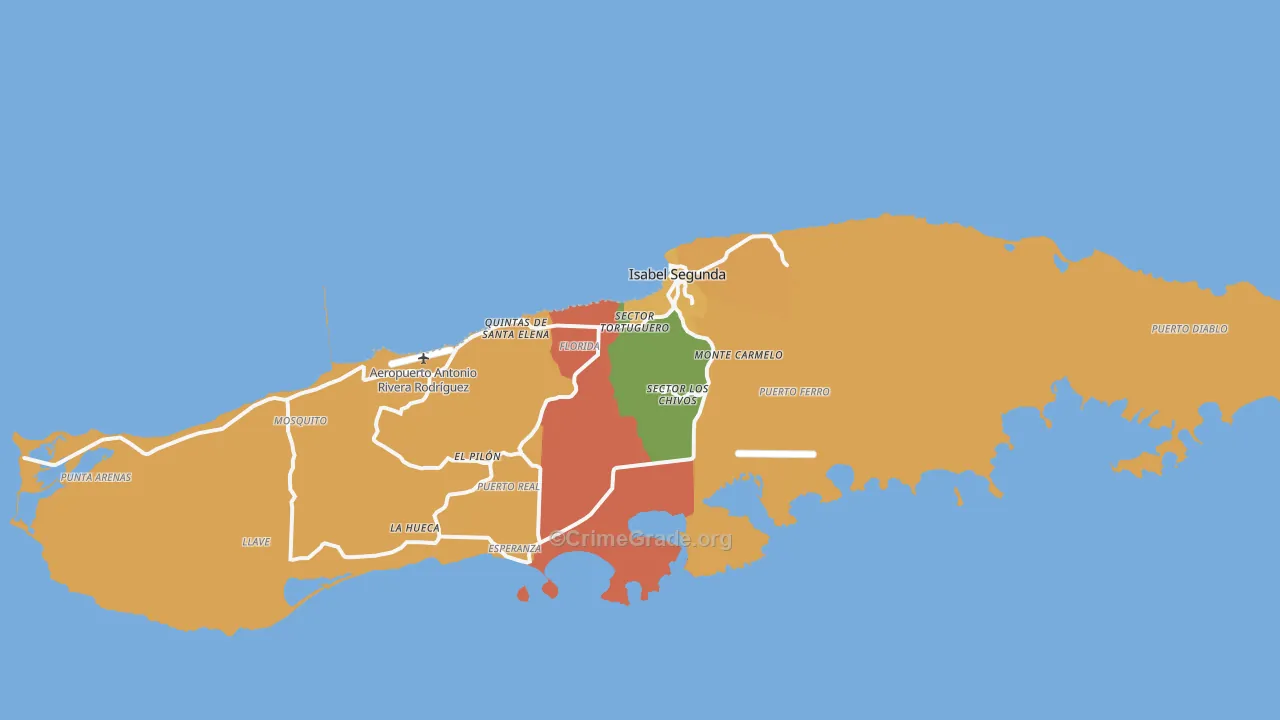 00765, PR Map of Drug-Related Crime Rates
