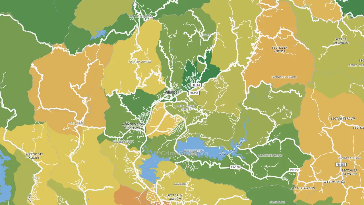 00766, PR Map of Drug-Related Crime Rates