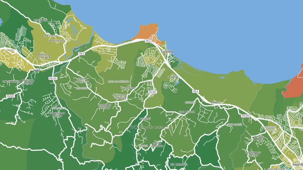 00773, PR Map of Drug-Related Crime Rates
