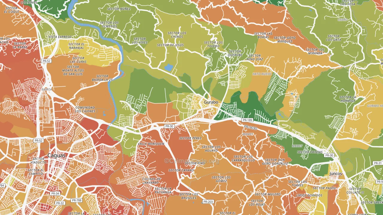 00778, PR Map of Drug-Related Crime Rates