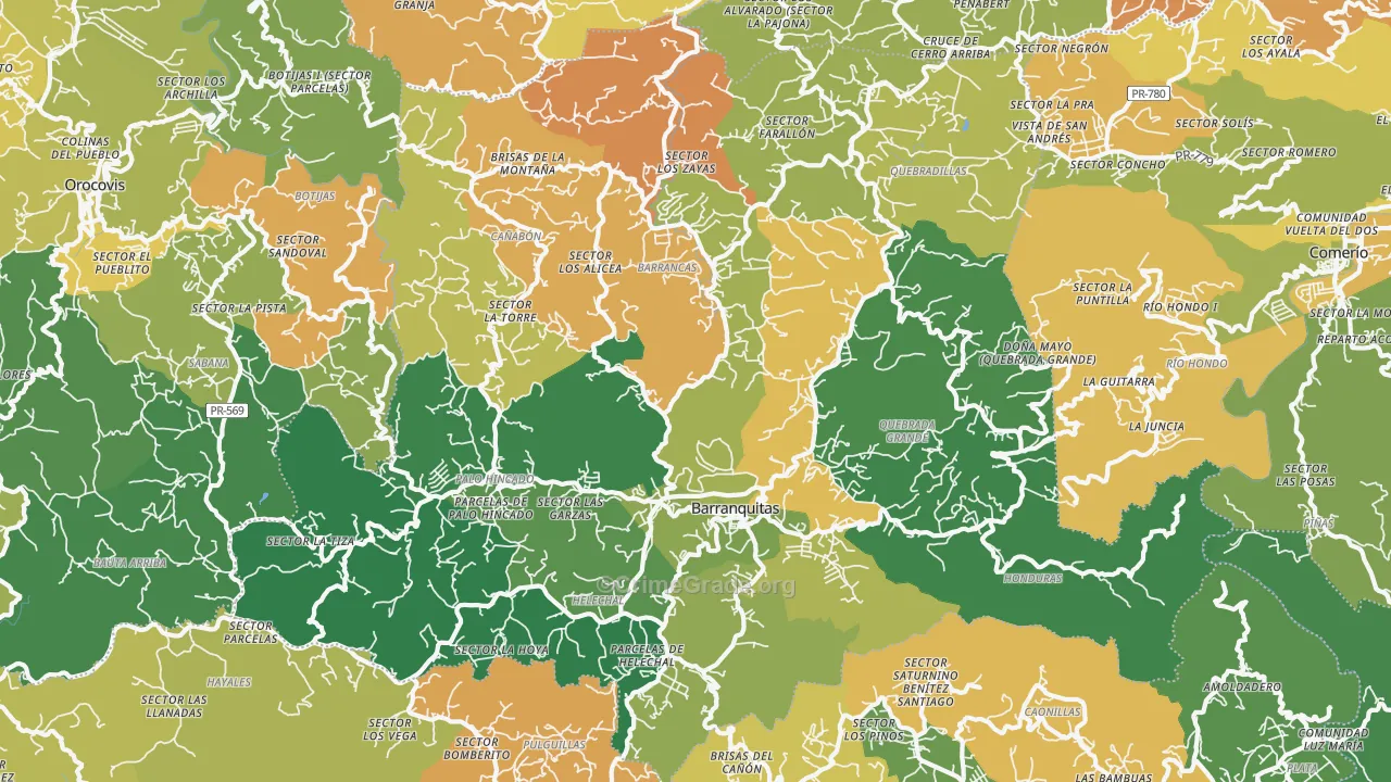 00794, PR Map of Drug-Related Crime Rates