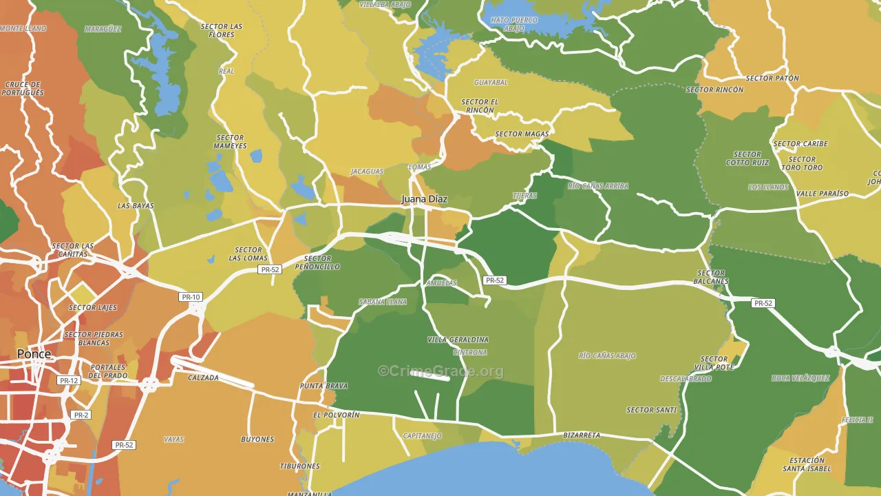 00795, PR Map of Drug-Related Crime Rates