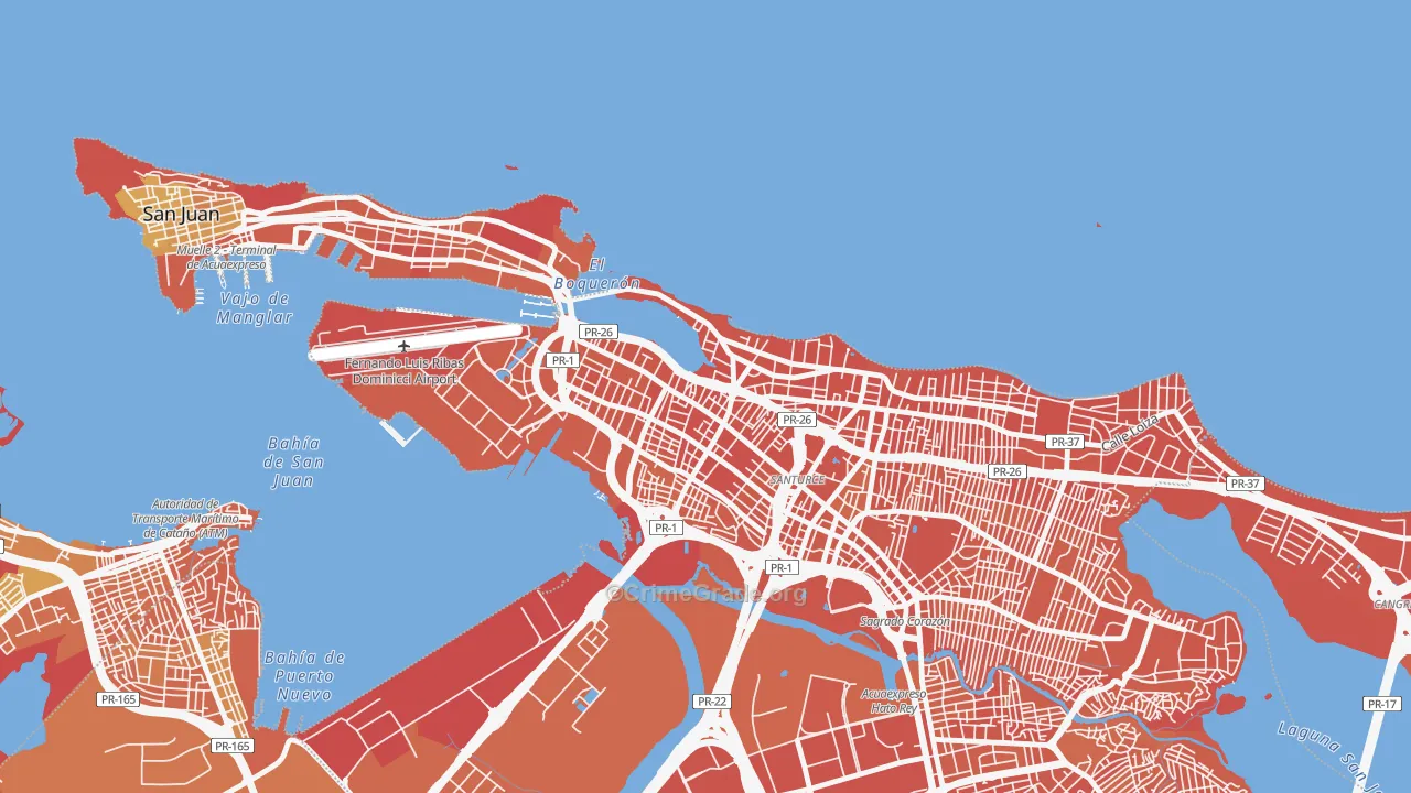 00907, PR Map of Drug-Related Crime Rates