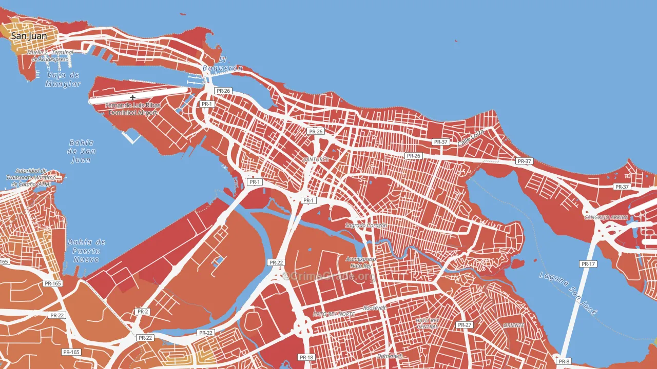 00909, PR Map of Drug-Related Crime Rates