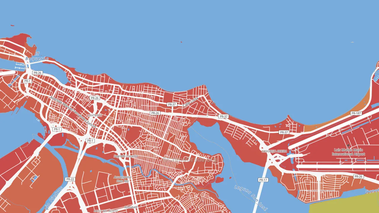 00913, PR Map of Drug-Related Crime Rates