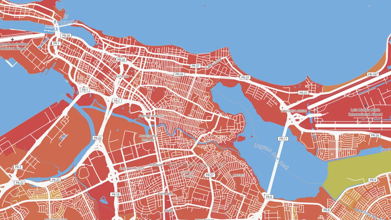 00915, PR Map of Drug-Related Crime Rates