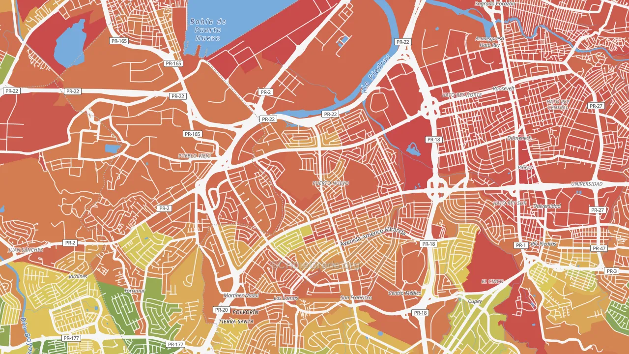 00920, PR Map of Drug-Related Crime Rates