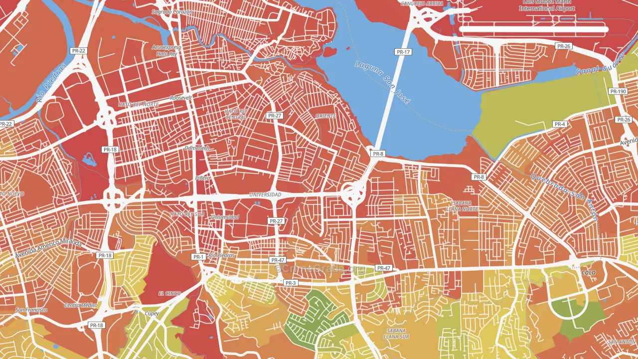 00923, PR Map of Drug-Related Crime Rates