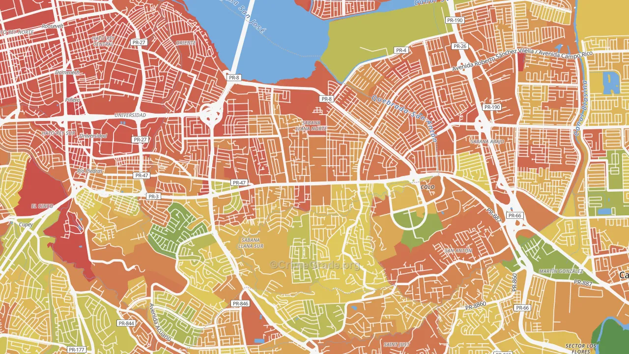 00924, PR Map of Drug-Related Crime Rates