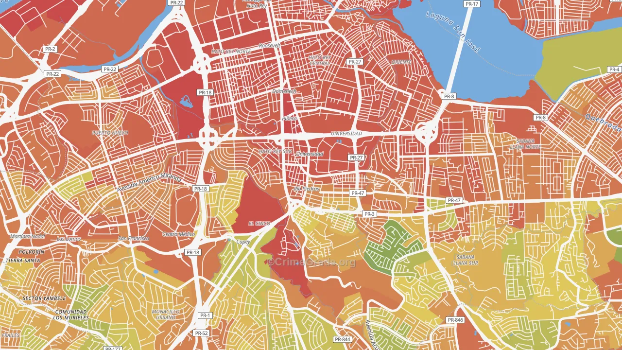 00925, PR Map of Drug-Related Crime Rates