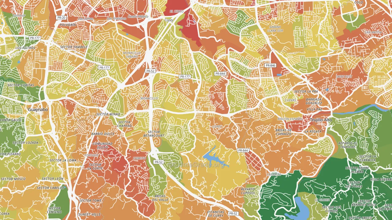 00926, PR Map of Drug-Related Crime Rates