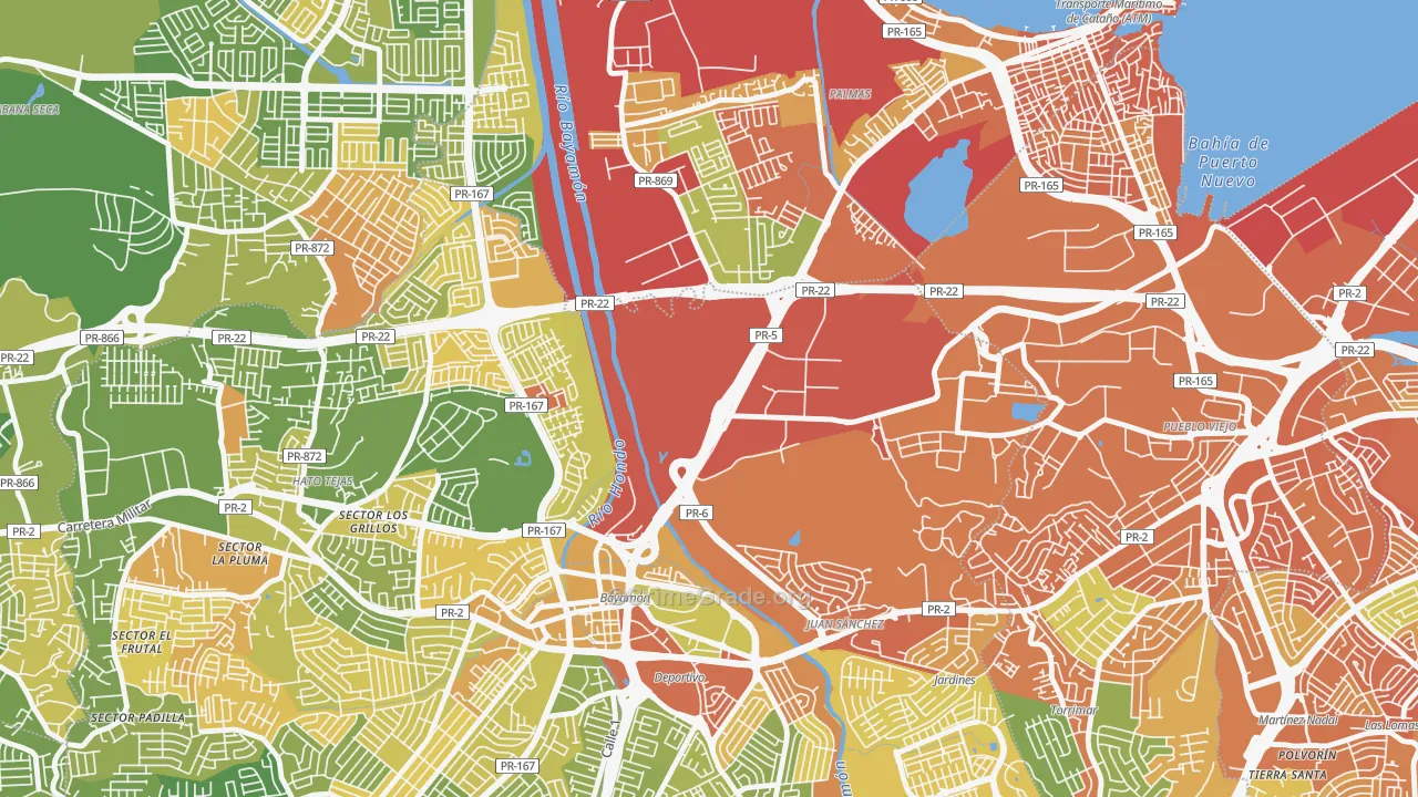 00960, PR Map of Drug-Related Crime Rates