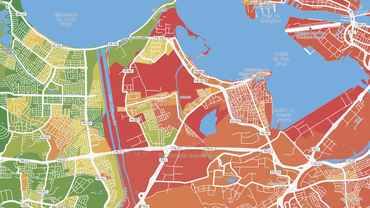 00962, PR Map of Drug-Related Crime Rates