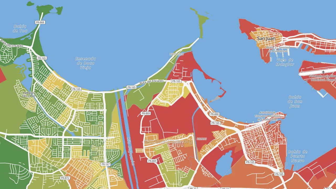 00963, PR Map of Drug-Related Crime Rates