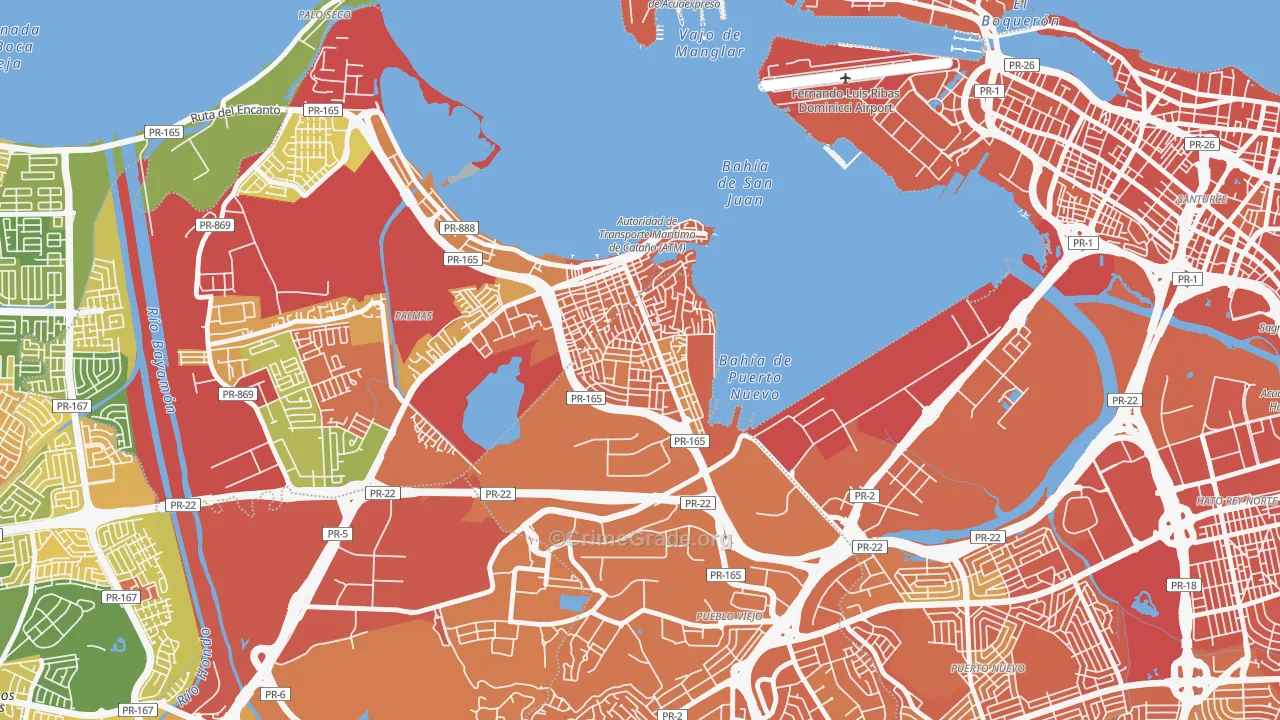 00965, PR Map of Drug-Related Crime Rates