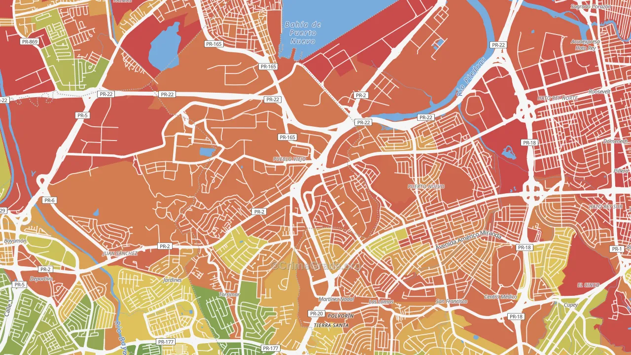 00968, PR Map of Drug-Related Crime Rates