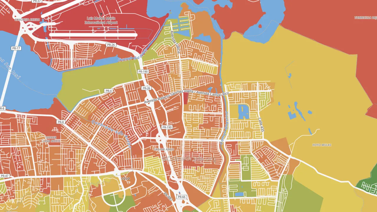 00983, PR Map of Drug-Related Crime Rates