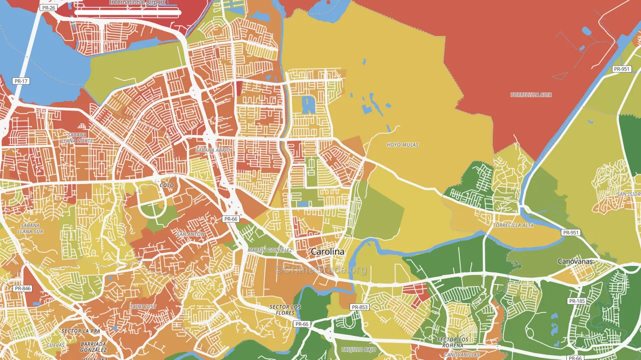 00985, PR Map of Drug-Related Crime Rates