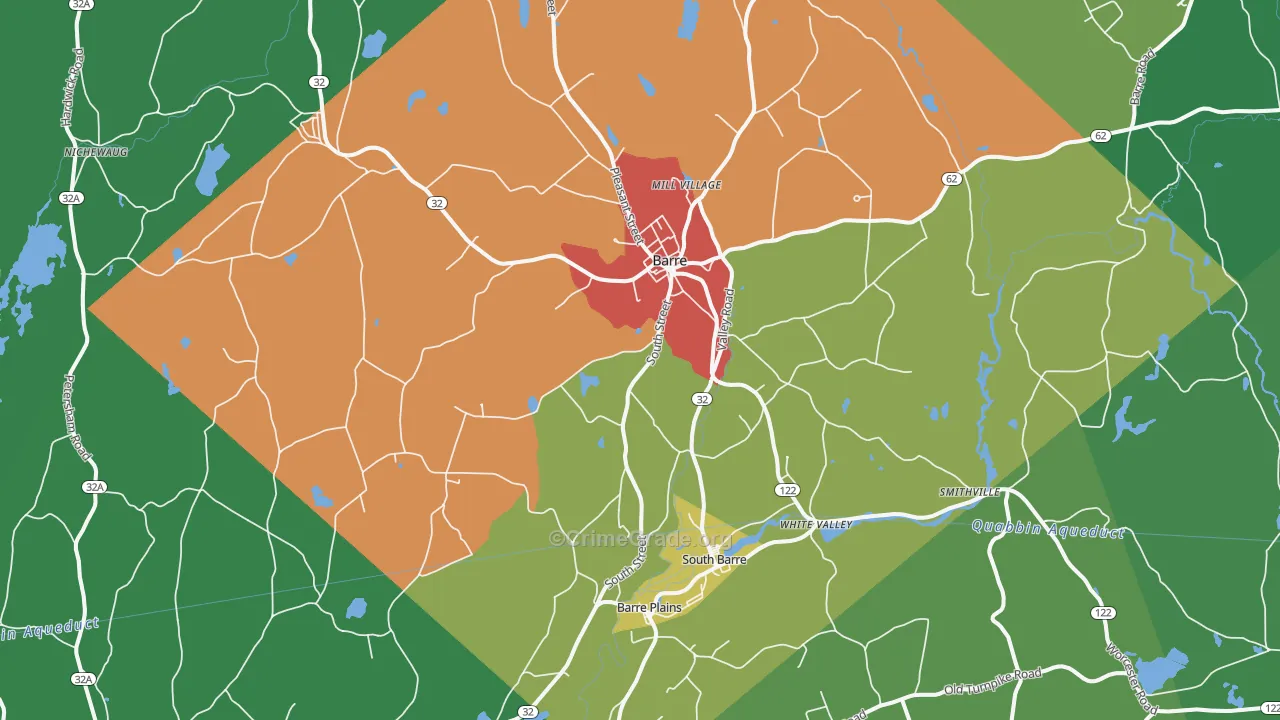 01005, MA Map of Drug-Related Crime Rates