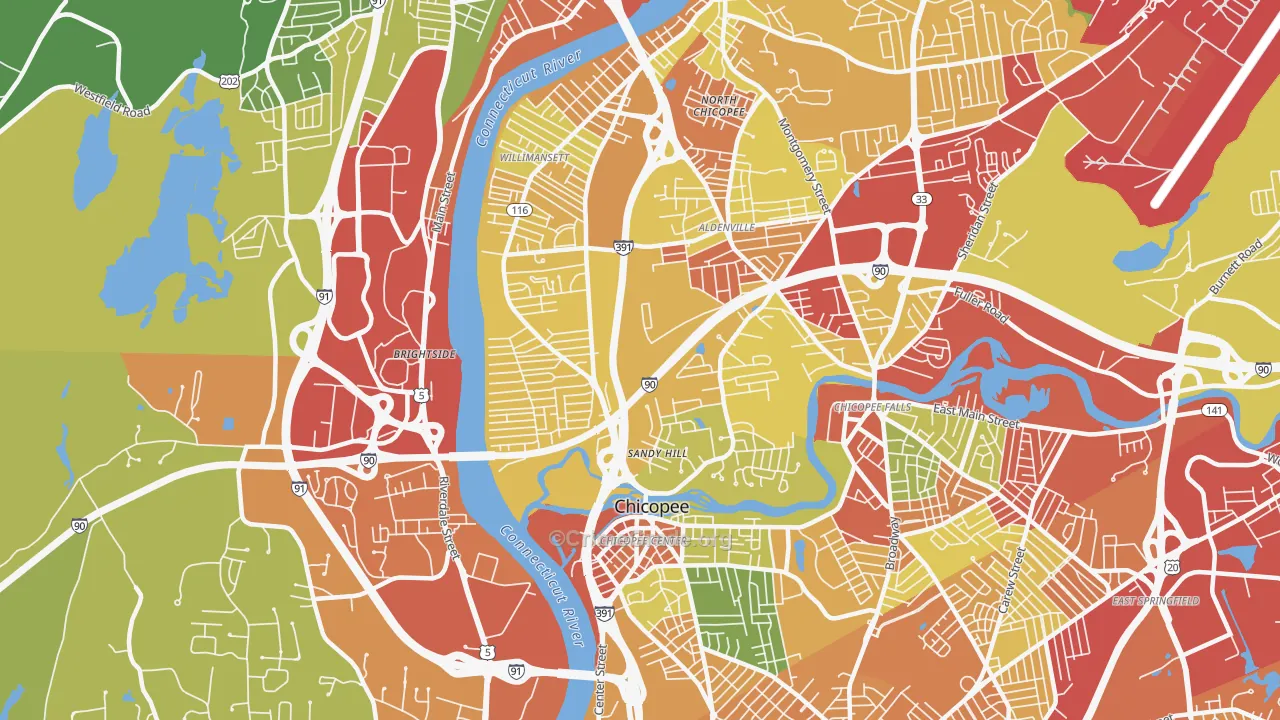 01013, MA Map of Drug-Related Crime Rates