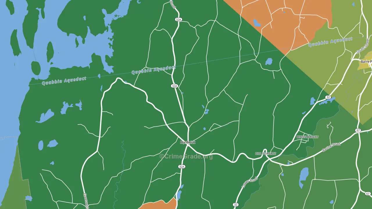 01037, MA Map of Drug-Related Crime Rates