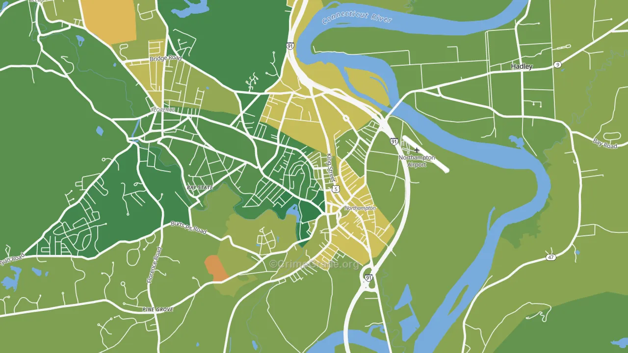 01060, MA Map of Drug-Related Crime Rates