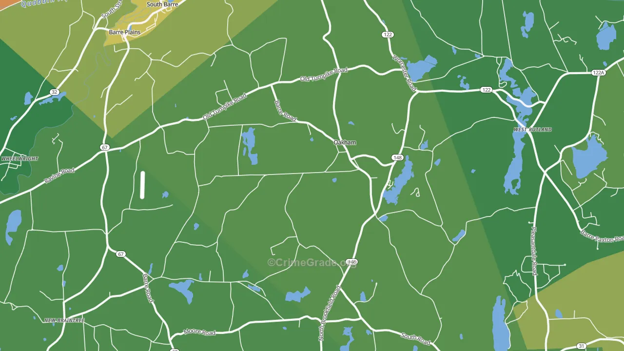 01068, MA Map of Drug-Related Crime Rates