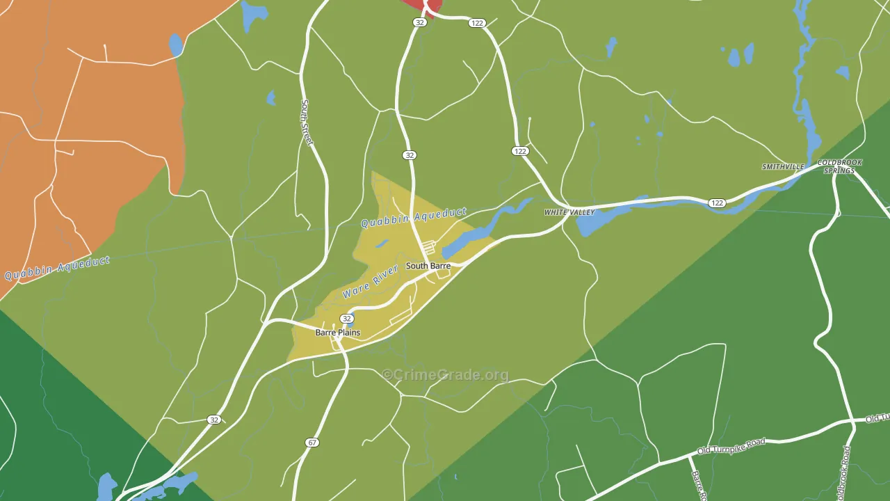 01074, MA Map of Drug-Related Crime Rates