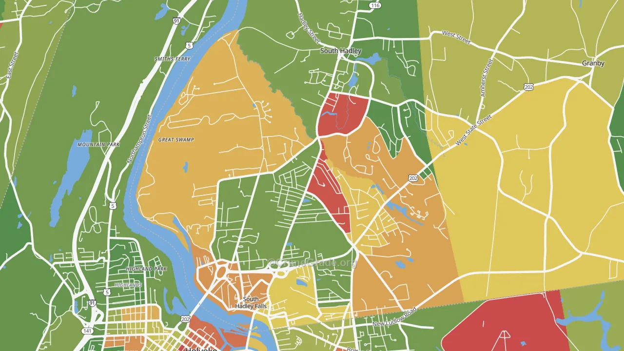 01075, MA Map of Drug-Related Crime Rates