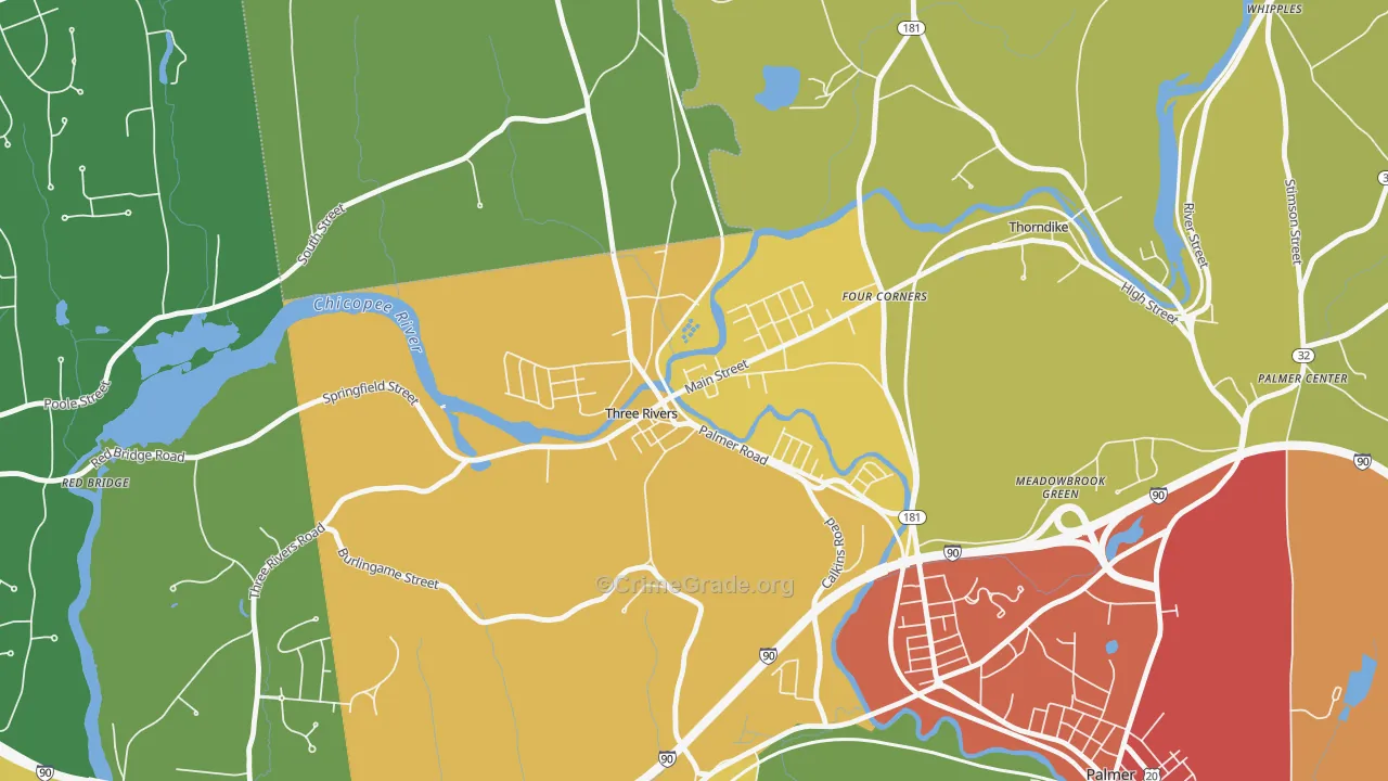 01080, MA Map of Drug-Related Crime Rates