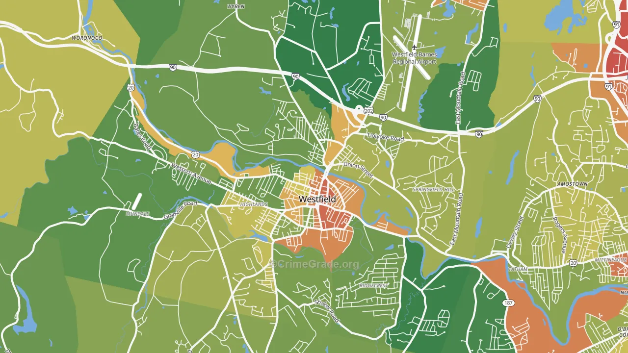 01085, MA Map of Drug-Related Crime Rates