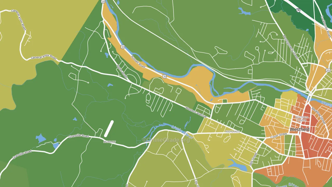 01086, MA Map of Drug-Related Crime Rates