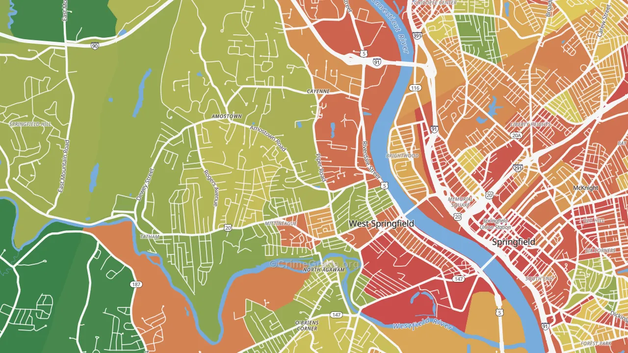 01089, MA Map of Drug-Related Crime Rates