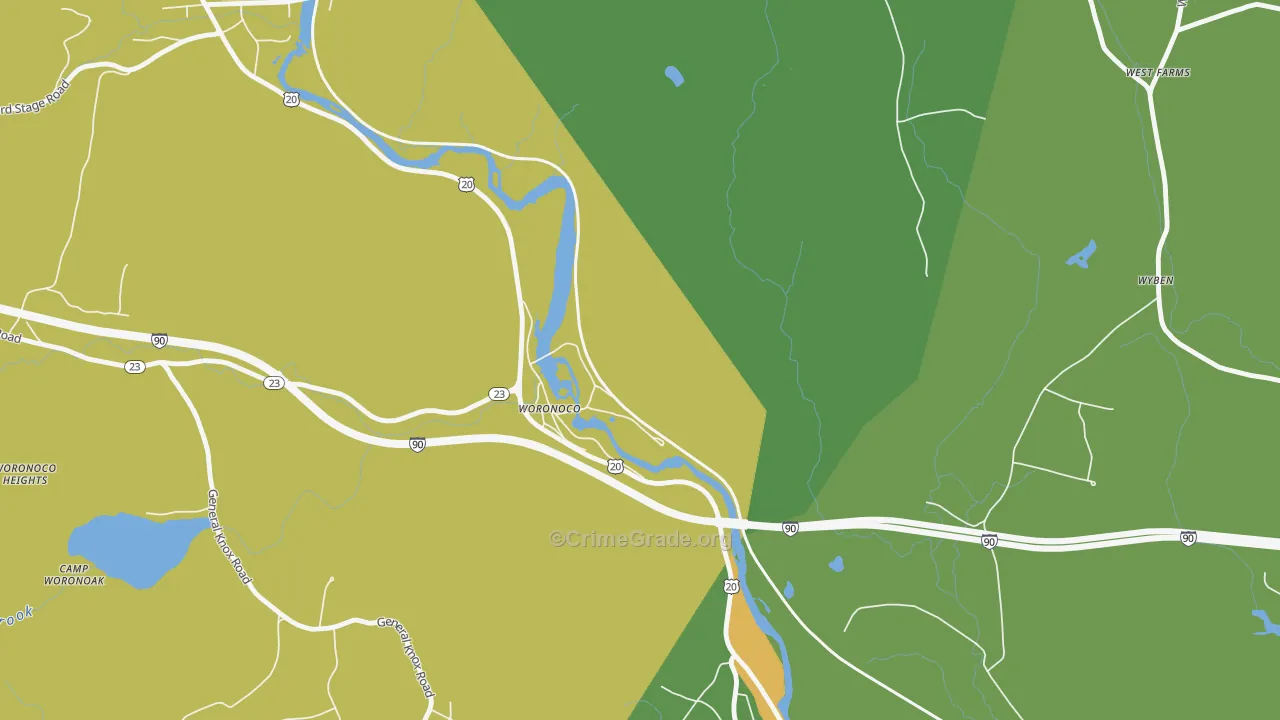 01097, MA Map of Drug-Related Crime Rates
