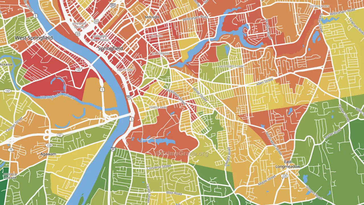 01108, MA Map of Drug-Related Crime Rates