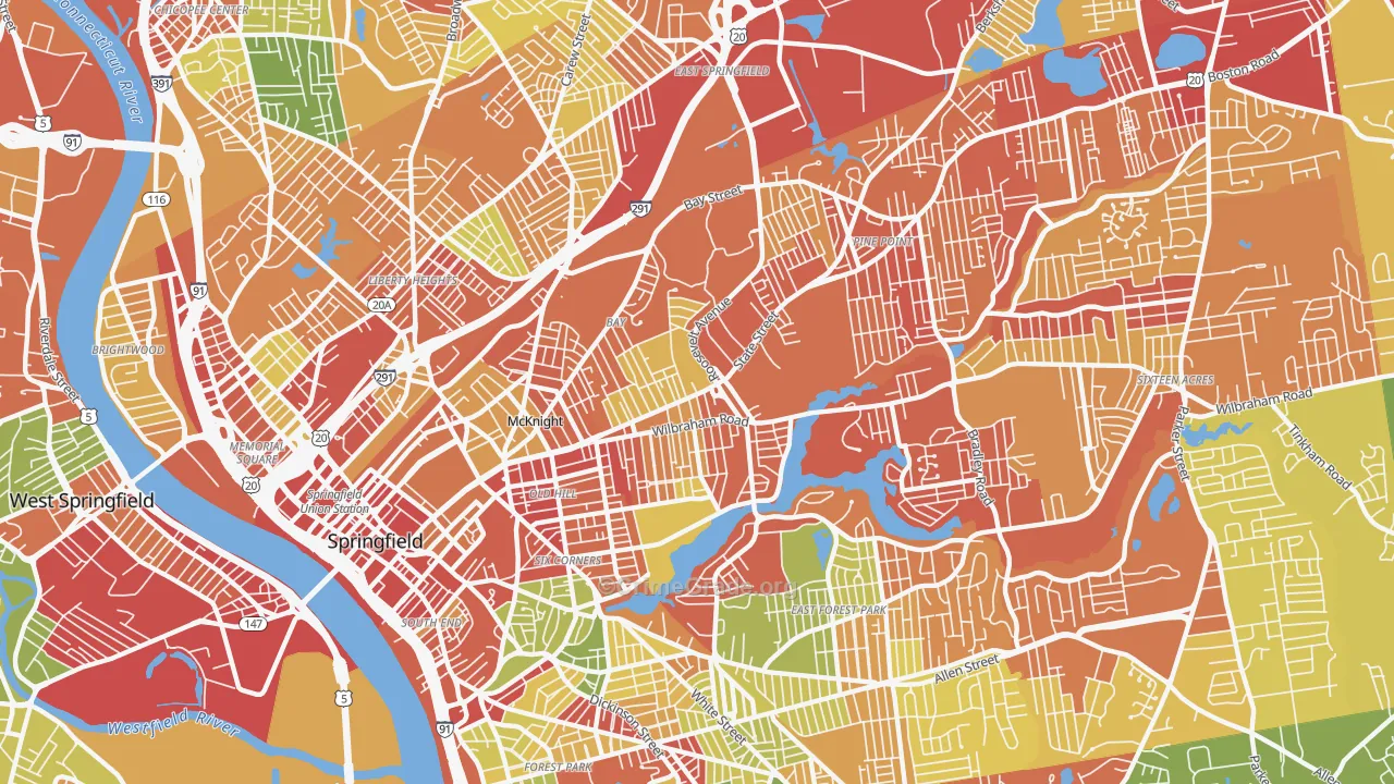 01109, MA Map of Drug-Related Crime Rates
