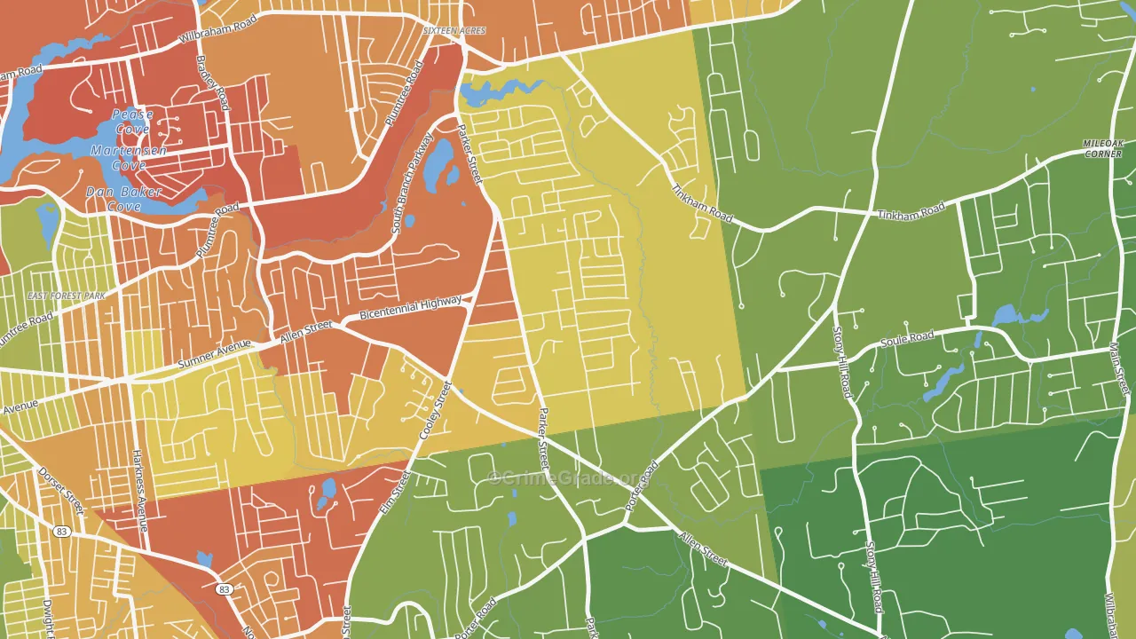01128, MA Map of Drug-Related Crime Rates