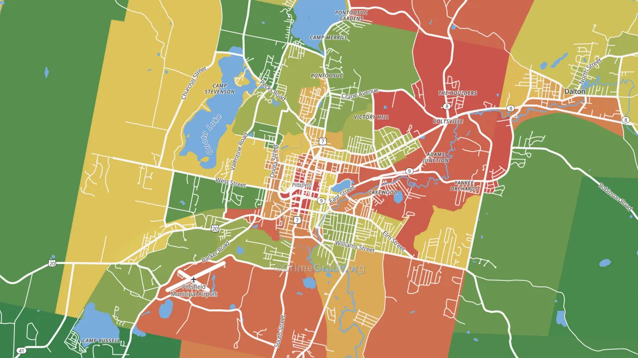01201, MA Map of Drug-Related Crime Rates