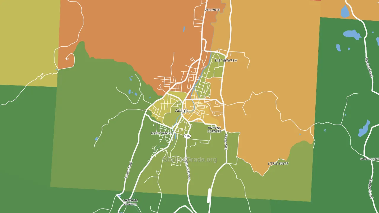 01220, MA Map of Drug-Related Crime Rates