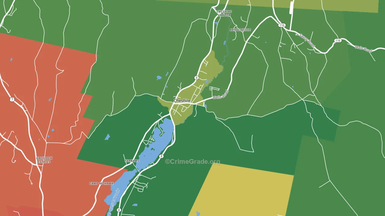 01225, MA Map of Drug-Related Crime Rates