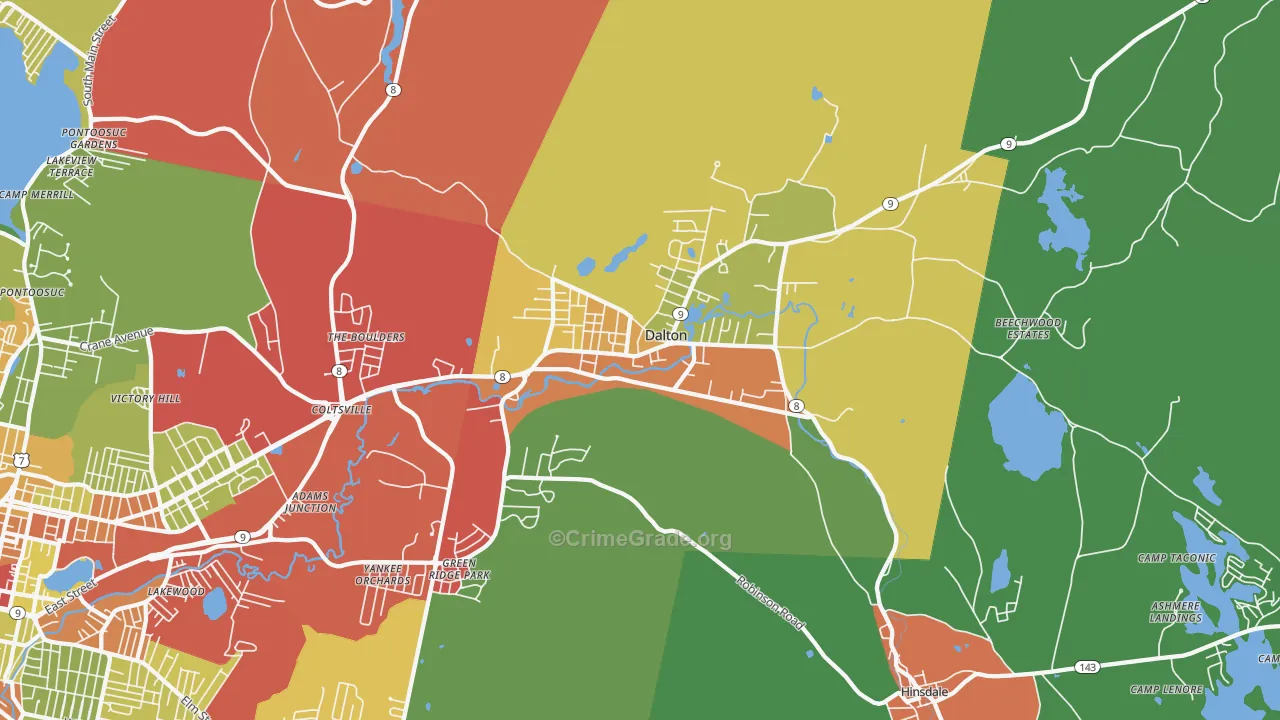 01226, MA Map of Drug-Related Crime Rates