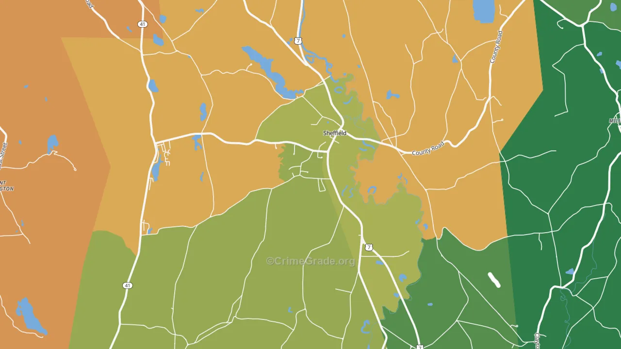 01257, MA Map of Drug-Related Crime Rates
