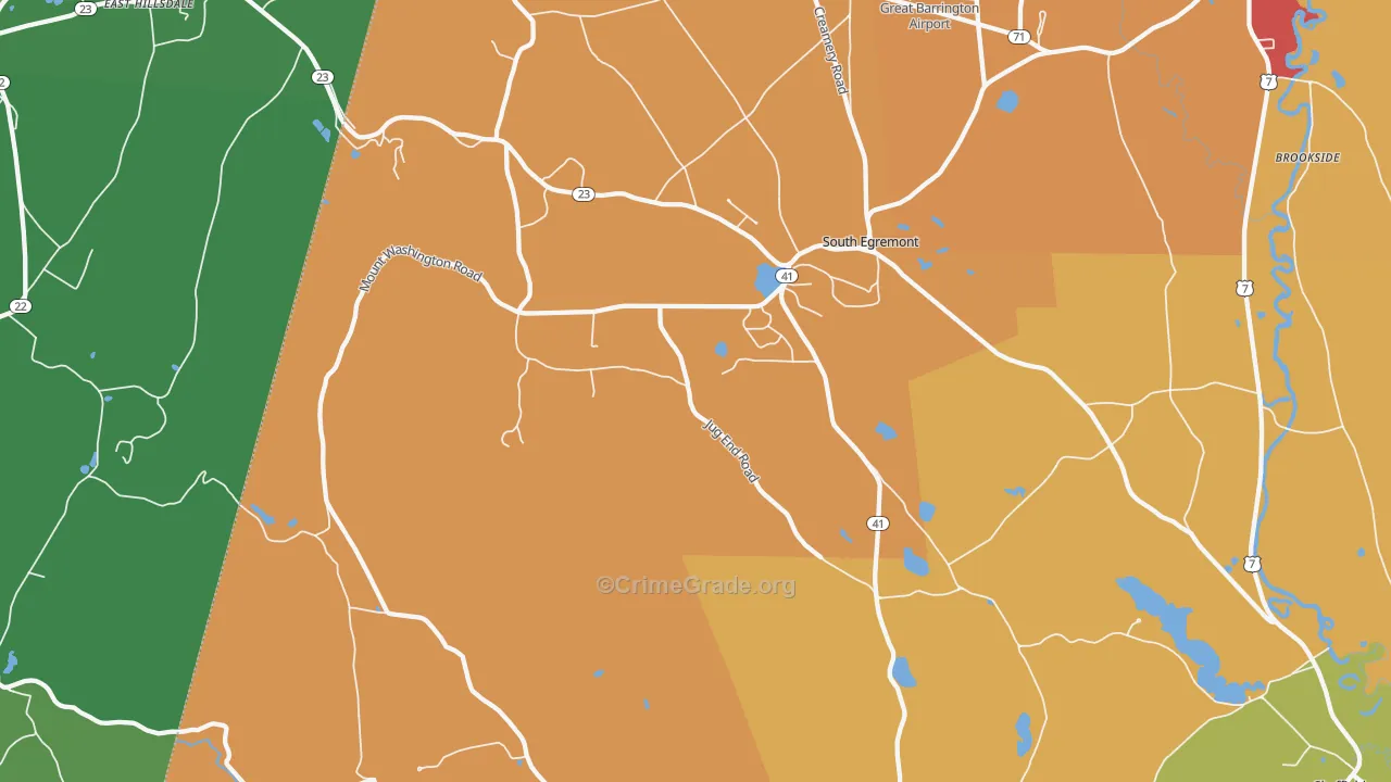 01258, MA Map of Drug-Related Crime Rates