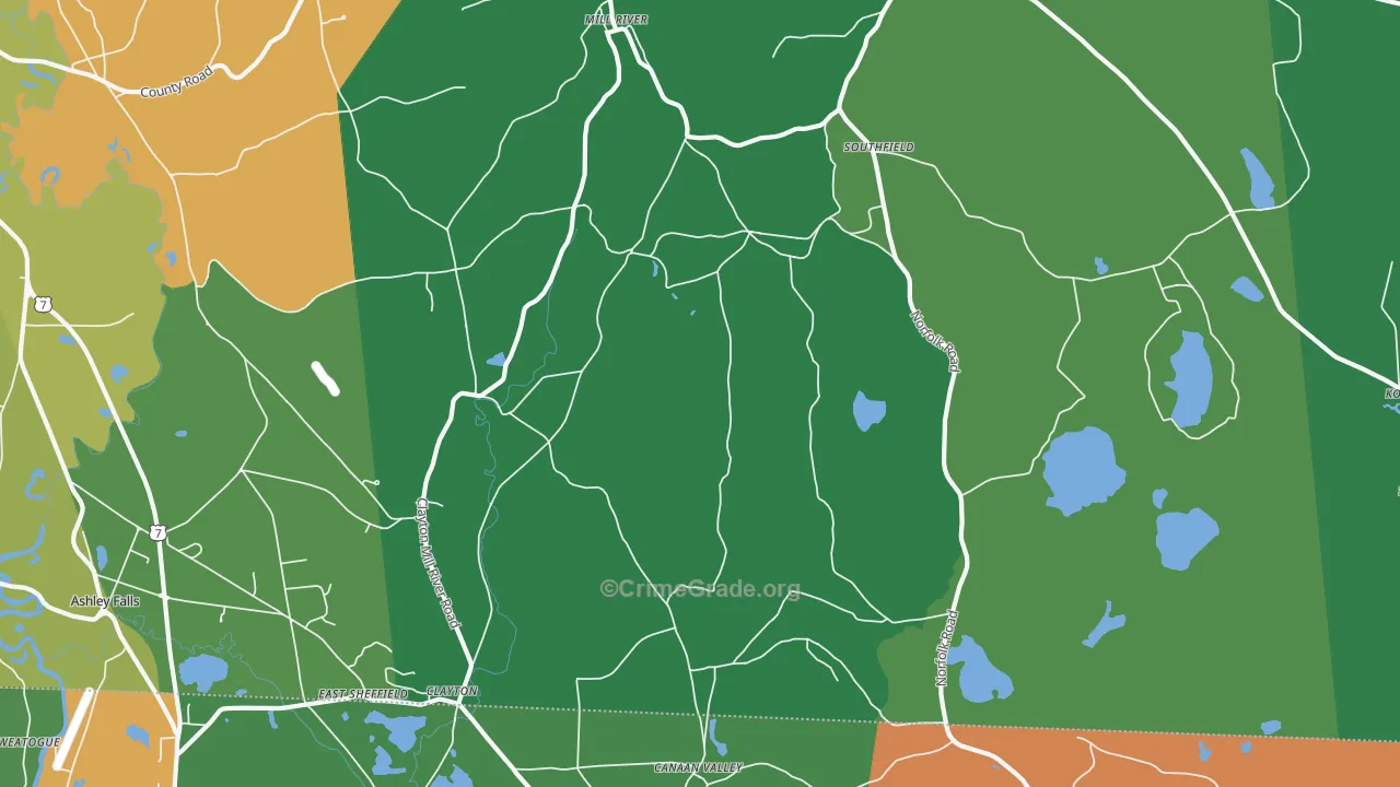 01259, MA Map of Drug-Related Crime Rates
