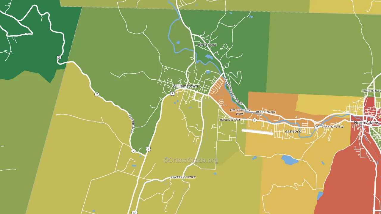 01267, MA Map of Drug-Related Crime Rates