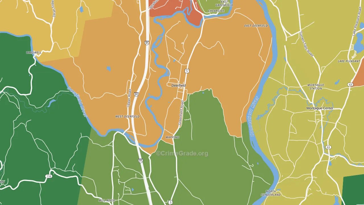 01342, MA Map of Drug-Related Crime Rates
