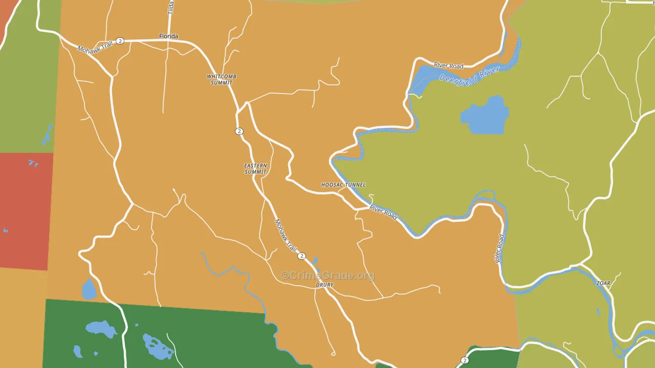 01343, MA Map of Drug-Related Crime Rates