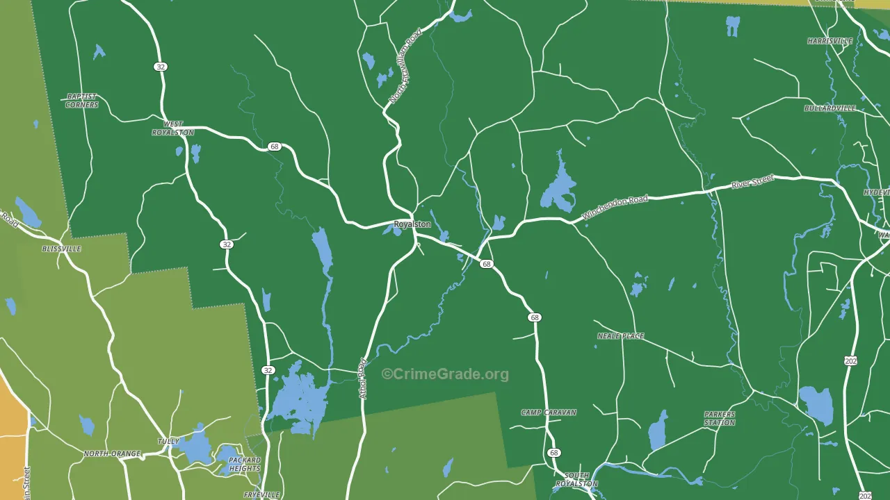 01368, MA Map of Drug-Related Crime Rates